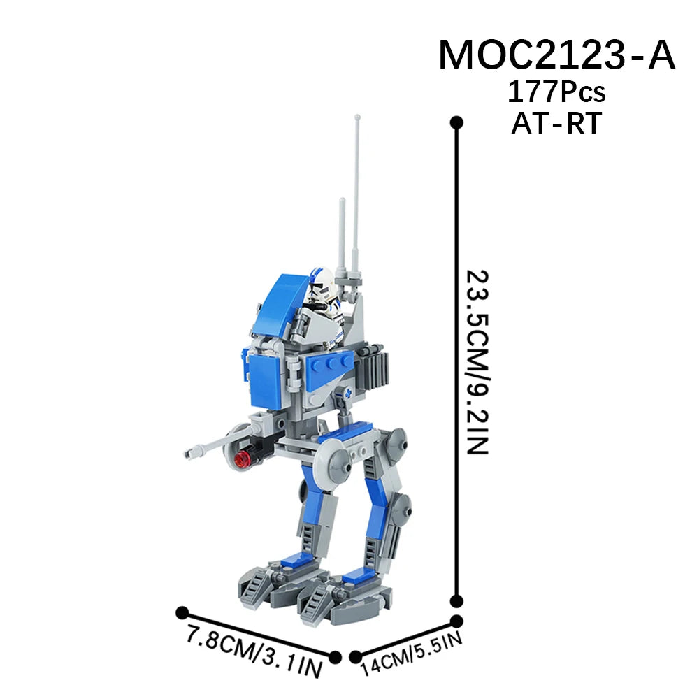 EtherealBe MOC2123-A Robot Building Kit with 177 pieces, perfect STEM gift for kids.