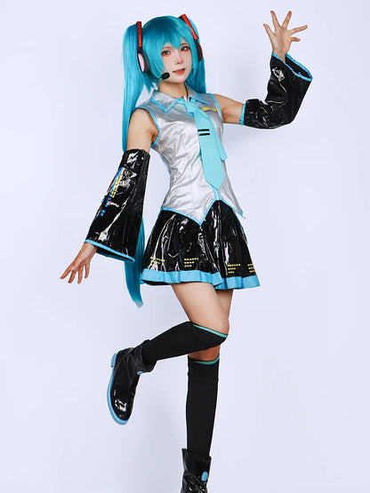 Mikuu Cosplay Costume Carnival Uniform Wig Anime Halloween Costumes Women
