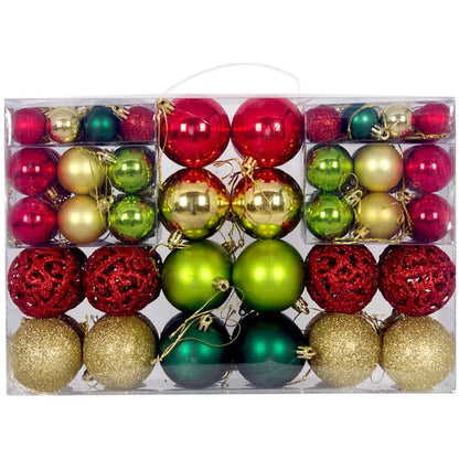 100pcs Christmas Decor Tree Xmas Balls Party Wedding Ornament Party Supplies Xmas Ornament Ball Xmas