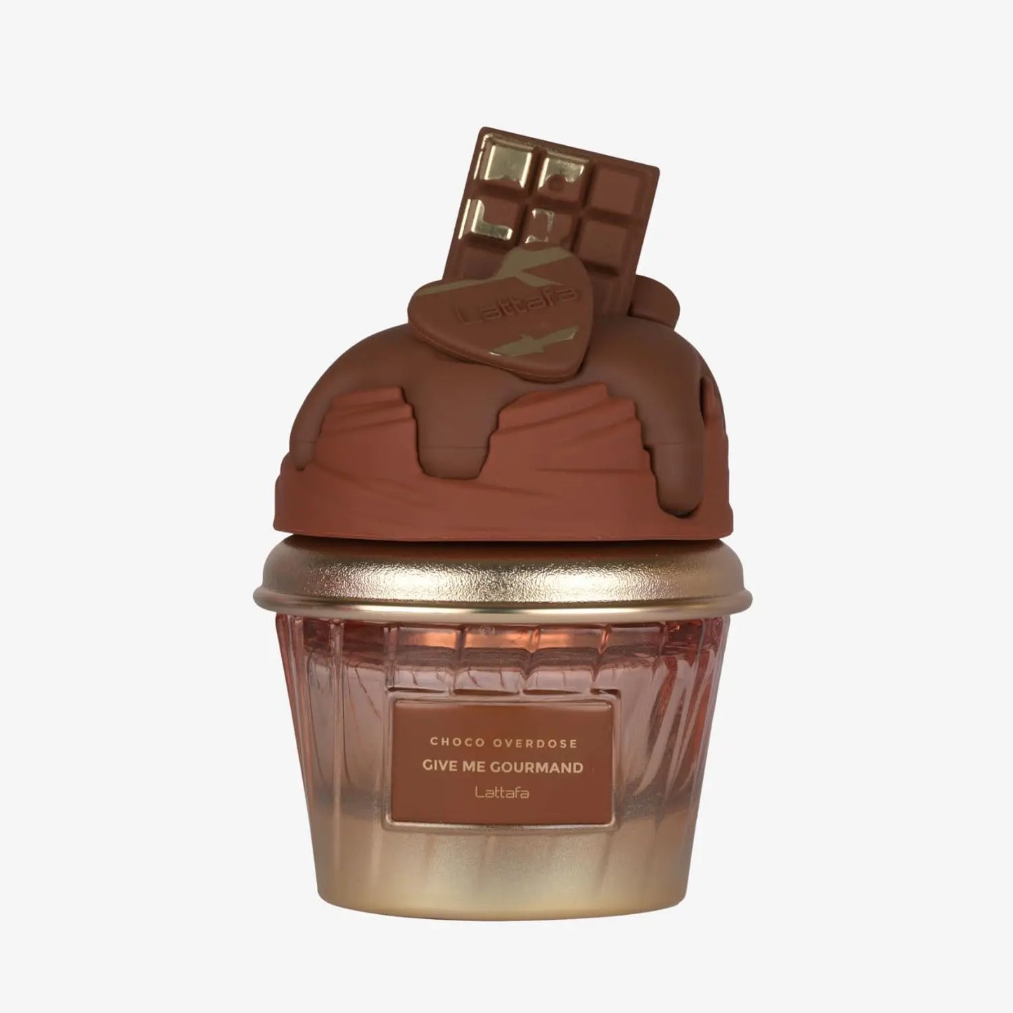 Lattafa Choco Overdose Eau de Parfum, Gourmand Collection, Dark Chocolate Fudge and Caramel Fragrance, 75ml Spray, Sweet and Ele