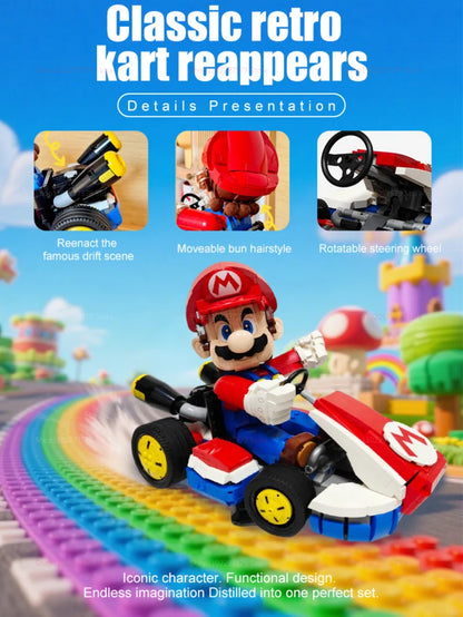 NEW 1972 PCS Racing Kart Car Building Blocks Set Kids Adults DIY Brick Kids Educational Toy Birthday Christmas Gift for collect