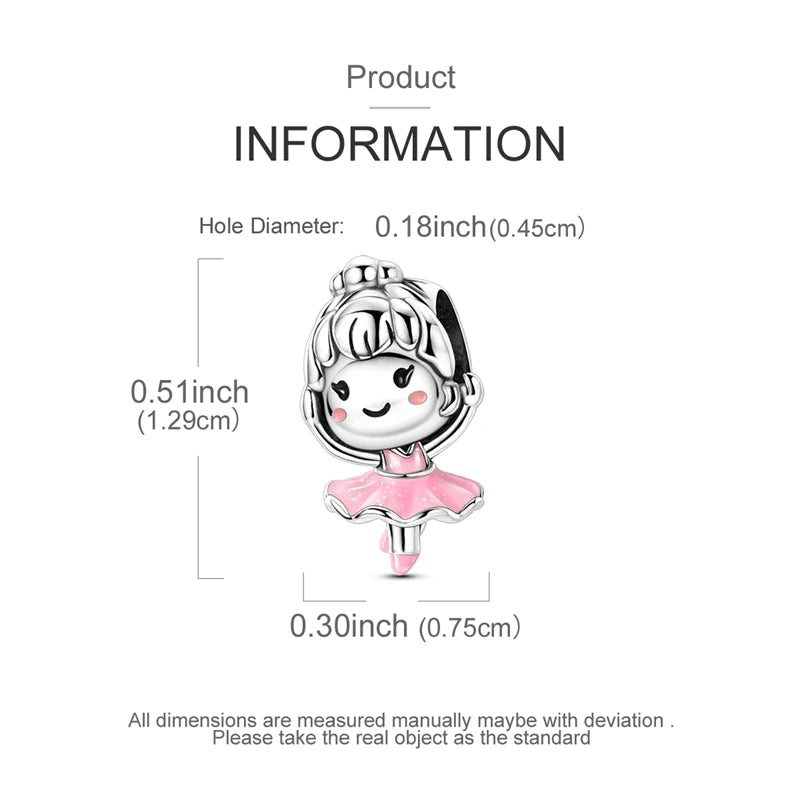 Original Charms Bead 925 Sterling Silver Inlaid Zirconium Animal Paper Crane Snail Pendants Fit Bracelet Jewelry Gift Marking