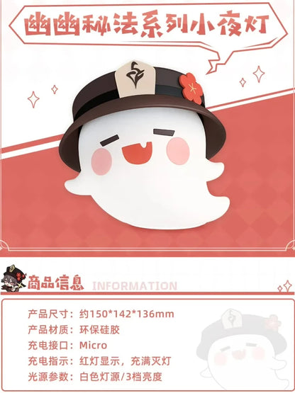 Genshin Impact Genuine Game Floating Water Mushroom Fungus Anime Character Night Light Children Bedside Lamp For Night Kids Gift