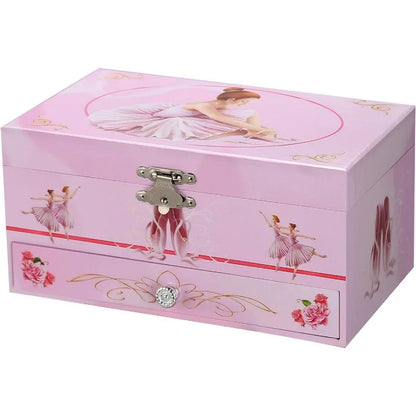 6-inch Dance and Ballet Music Box Drawer Jewelry Storage Box Children's Birthday and Christmas Gifts Gift for Wife Daughter