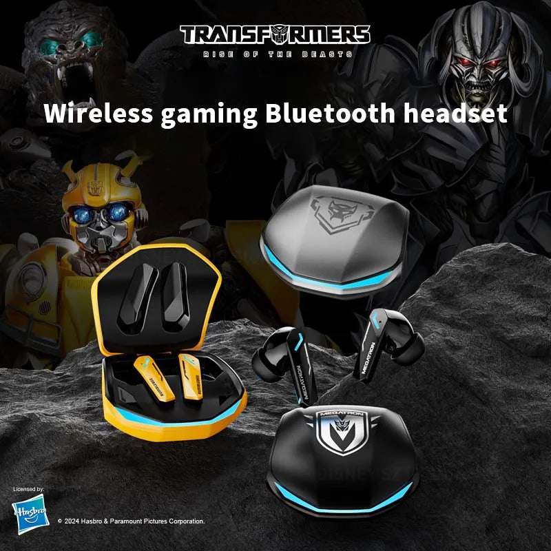 TRANSFORMERS TF-T10 Earphones Wireless Bluetooth 5.4 Mini Headset HD Mic Call Earbuds HiFi Stereo Gaming Music Headphone