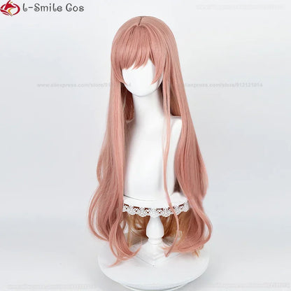 85cm Rapi Cosplay Wig Nikke Rapi Wig Cosplay Pink Orange Brown Heat Resistant Synthetic Hair Halloween Anime Wigs +Wig Cap
