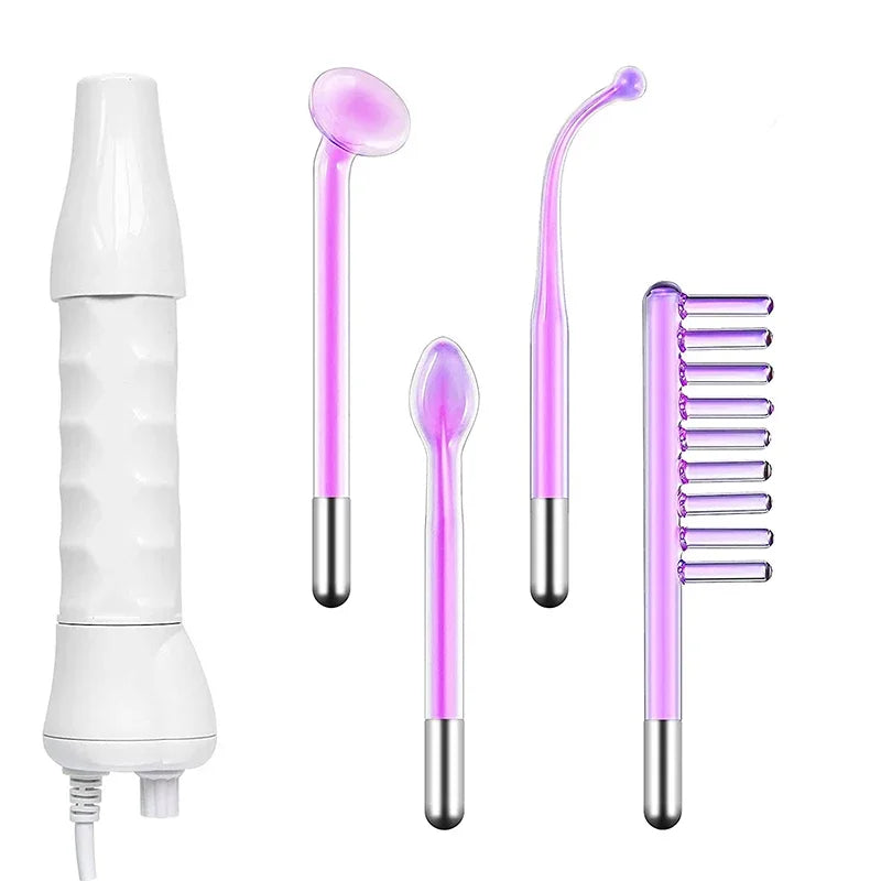High Frequency Facial Machine Skin Therapy Electrode Wand Neon Electrotherapy Glass Tube Acne Spot Remover Face Skin Care Device
