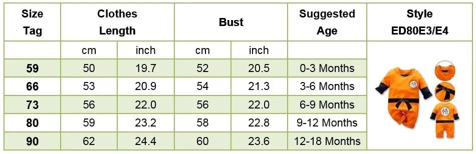 Baby Anime Clothes Newborn Cotton Rompers Training Outfit Infant Kids Halloween Cartoon Cosplay Costume Jumpsuit