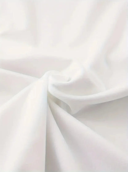 Soft white fabric suitable for making a plus size Halloween witch shirt