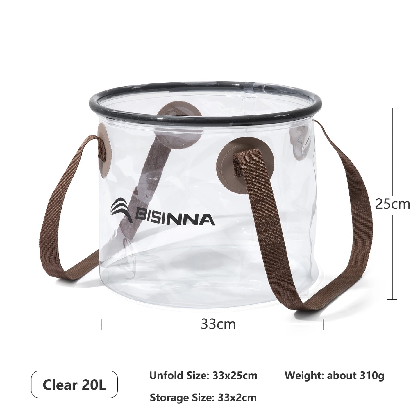 BSWolf New Folding Bucket Waterproof Water Sink Bucket Portable Outdoor Travel Foldable Basin Camping Hiking Storage Bucket