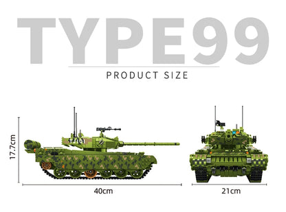 WW2 Military Leopard 2A4 Battle Tank Series Building Blocks Brick Model MOC Army Weapon Boy Set Kid Toy Childrens Christmas Gift
