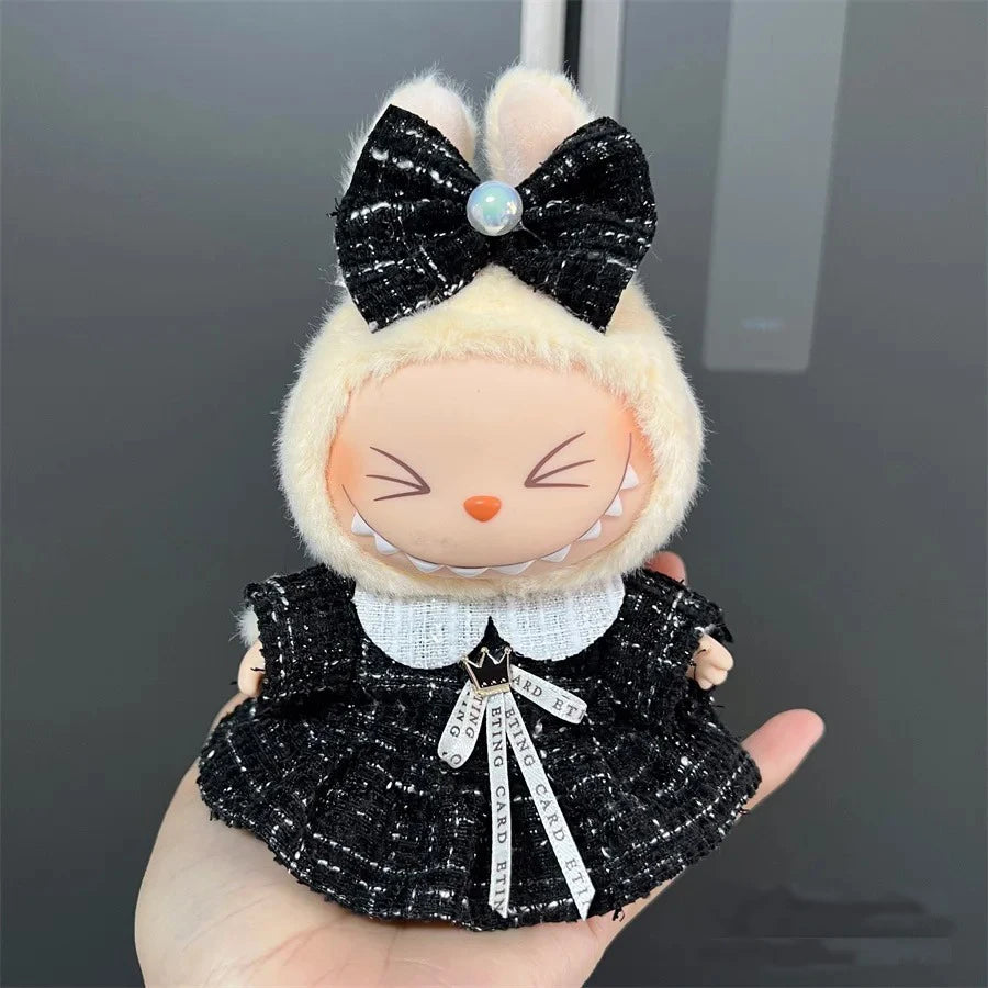 2025 New Labubu 17cm Doll Clothes Outfit Accessories for Korea Kpop Exo Labubu V1 V2 Idol Handsome Clothing Cool Gift