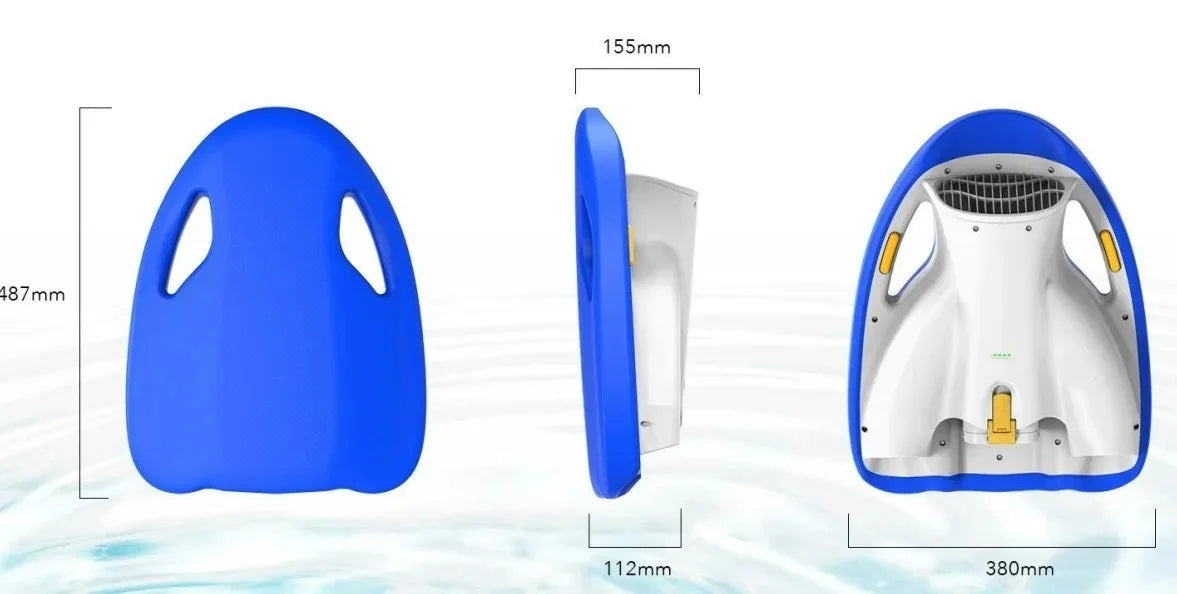 Camoro 60 Mins 3 Gears Portable Water Sports Motor Mini Electric Kickboard Surfboard Reliable Swimming Trainning for Kids Adults