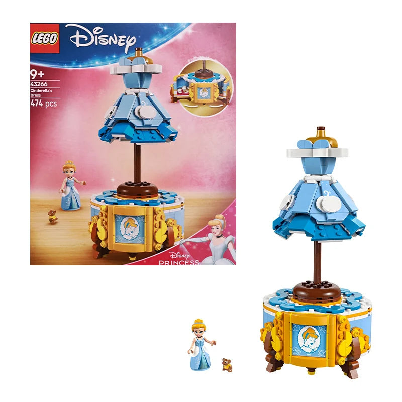 Lego 43266 Cinderella's Elegant Long Dress Disney Series 2025 New Building Toy Building Blocks