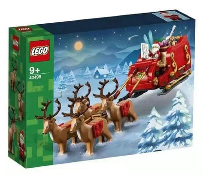 LEGO 40499 Santa's Reindeer Sled Vehicle for Boys and Girls - Educational Building Block Christmas Gift