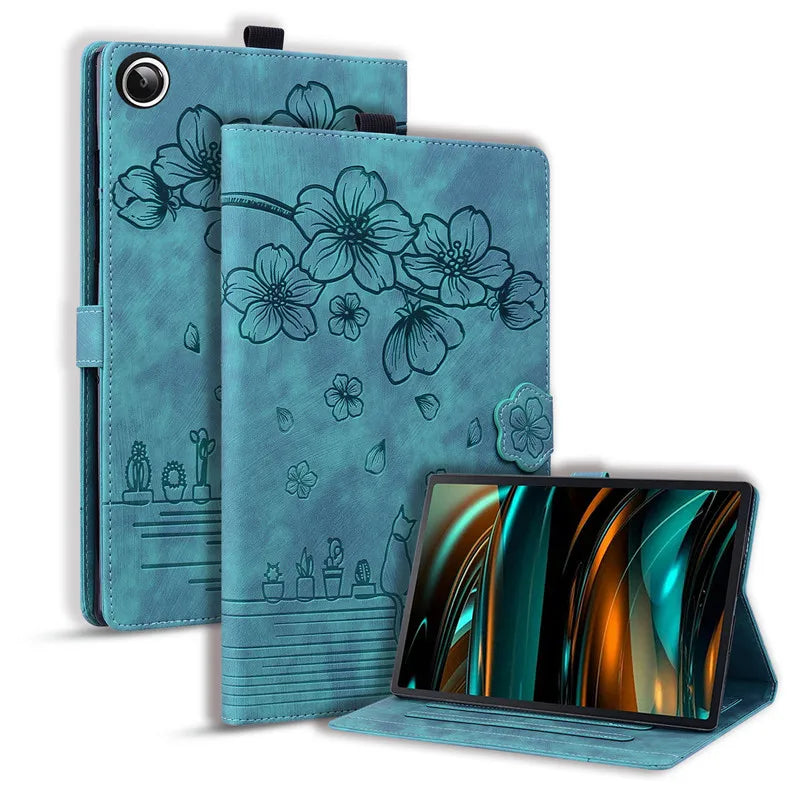 Coque For Samsung Tab A9 Plus 11" Tablet Case Luxury PU Leather Wallet Cover For Galaxy Tab A9+ SM-X210 SM-X215 SM-X216B Funda