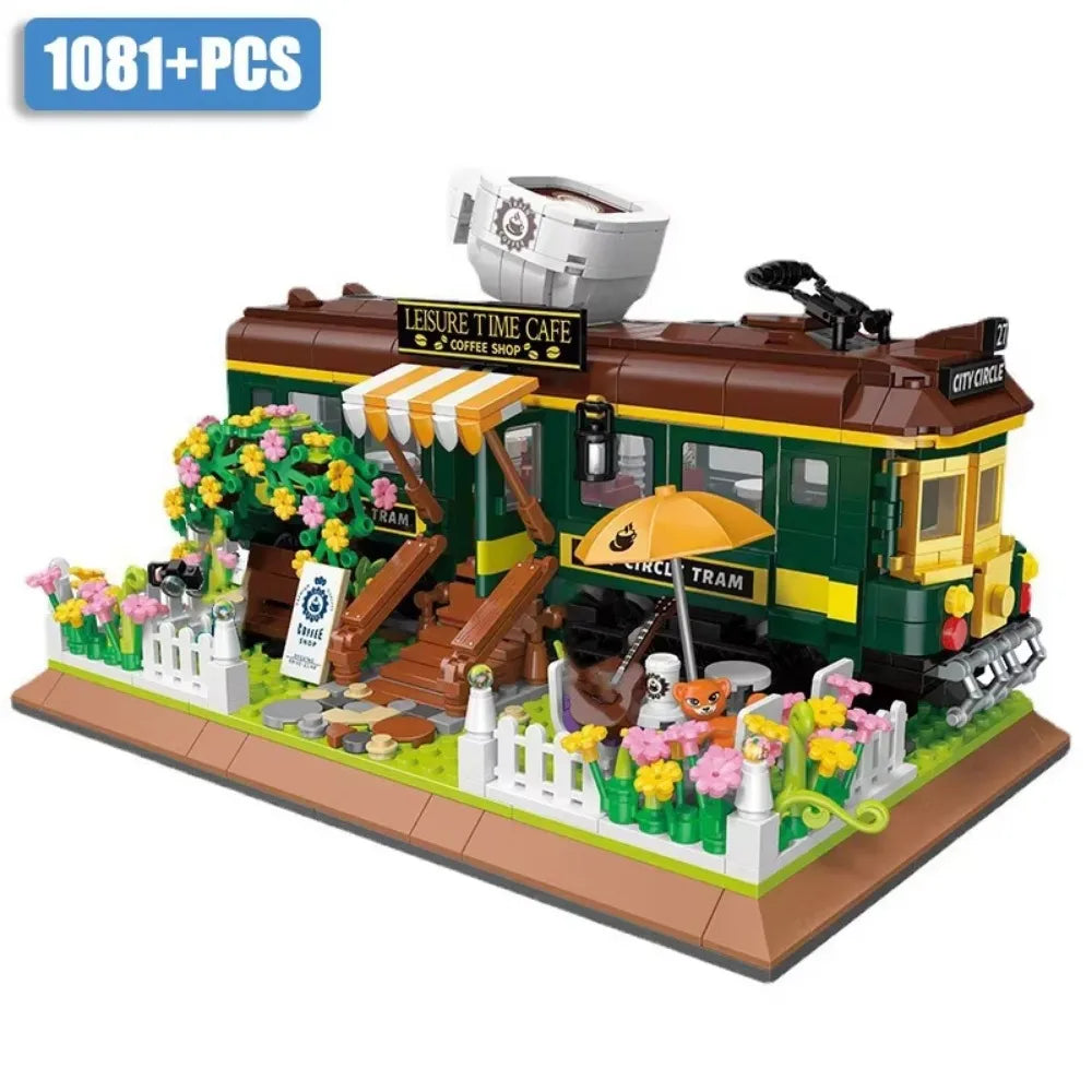 Classic Creative Coffee Machine Mini Diamond Model Building Blocks MOC Construction Bricks Collection Toy Children Xmas Gift