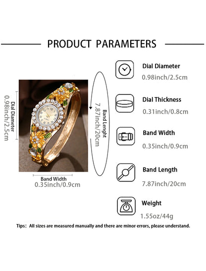 Exquisite women's bracelet watch set, 5 pieces/set women's watch combination, the best gift for her