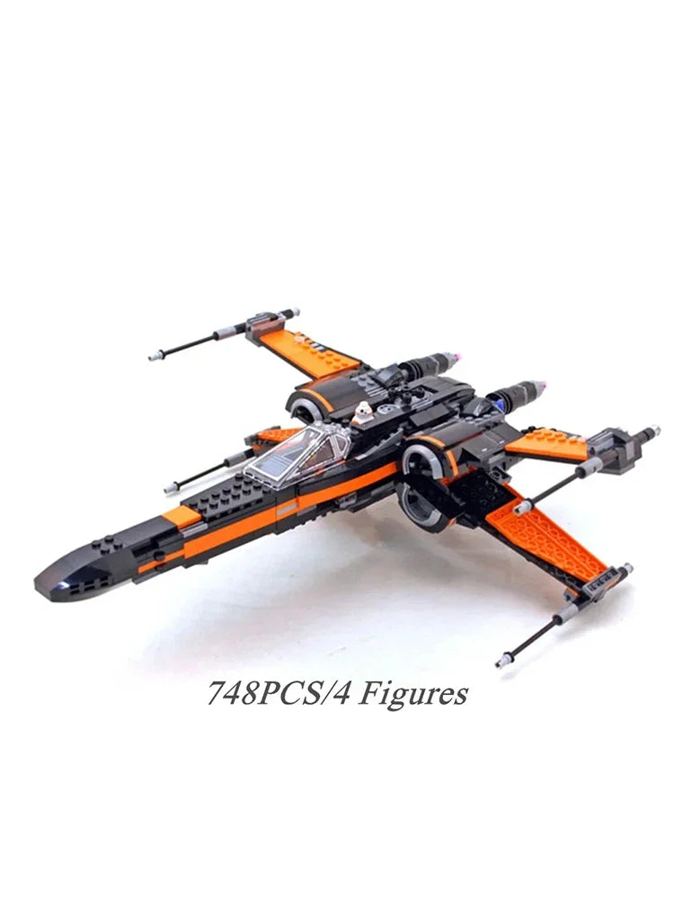 75102 Spaceship Fighters Galaxy-space-plane Aircraft Model Building Blocks Bricks Toys Birthday Christmas Gift Boys
