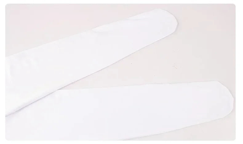 White sleeves for M3GAN cosplay costume for kids, perfect for an authentic look