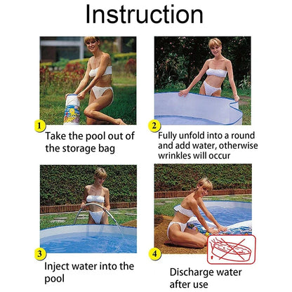 Pet Play Pool Non-Inflatable Collapsible Pool Large Outdoor Family Round Pool Family Pool Pet Products Removable Pools