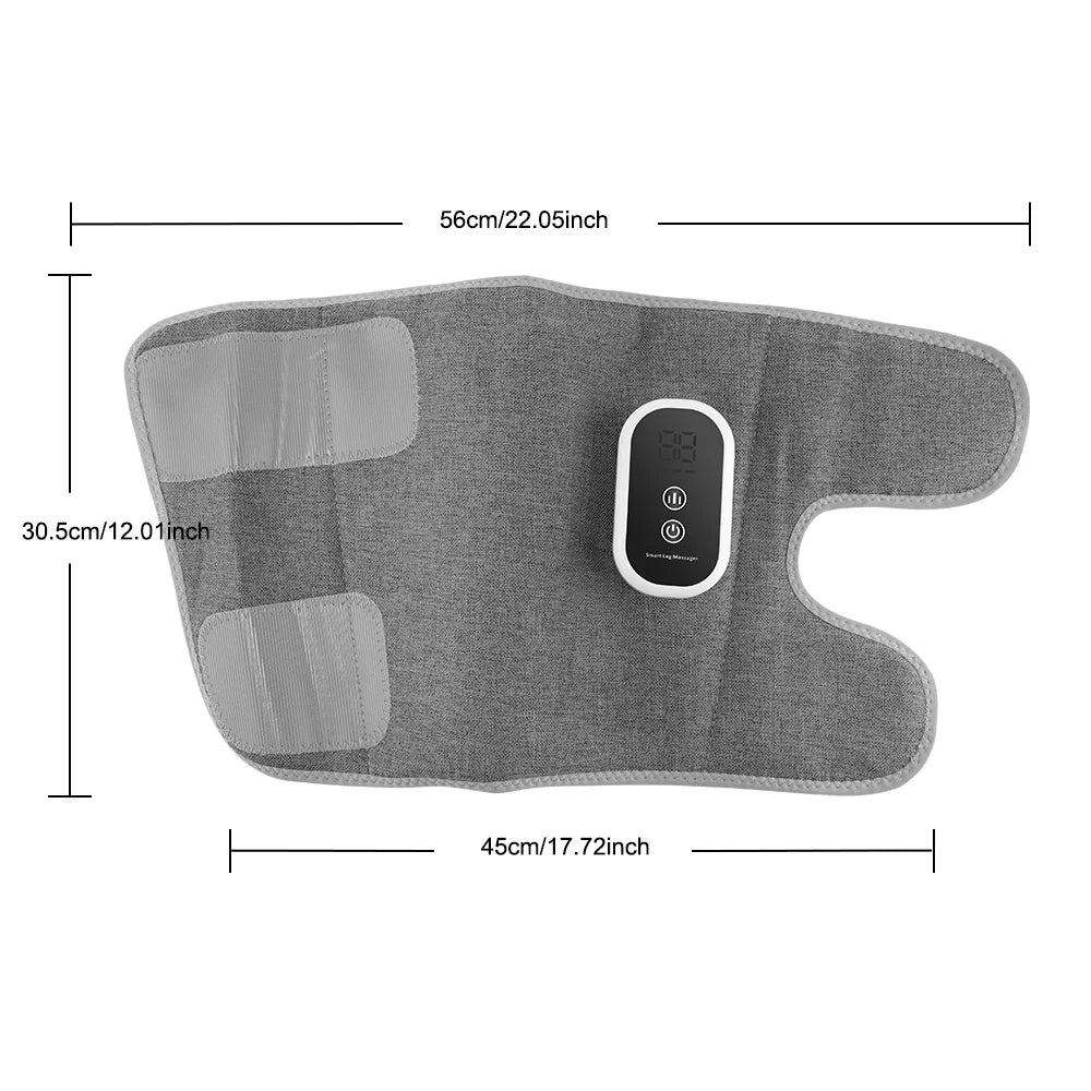 3 Gears 3 Modes Leg Calf Massager Cordless Air Pressure Massager for Fitness Office Gym Muscle Relaxation 15Min Timer
