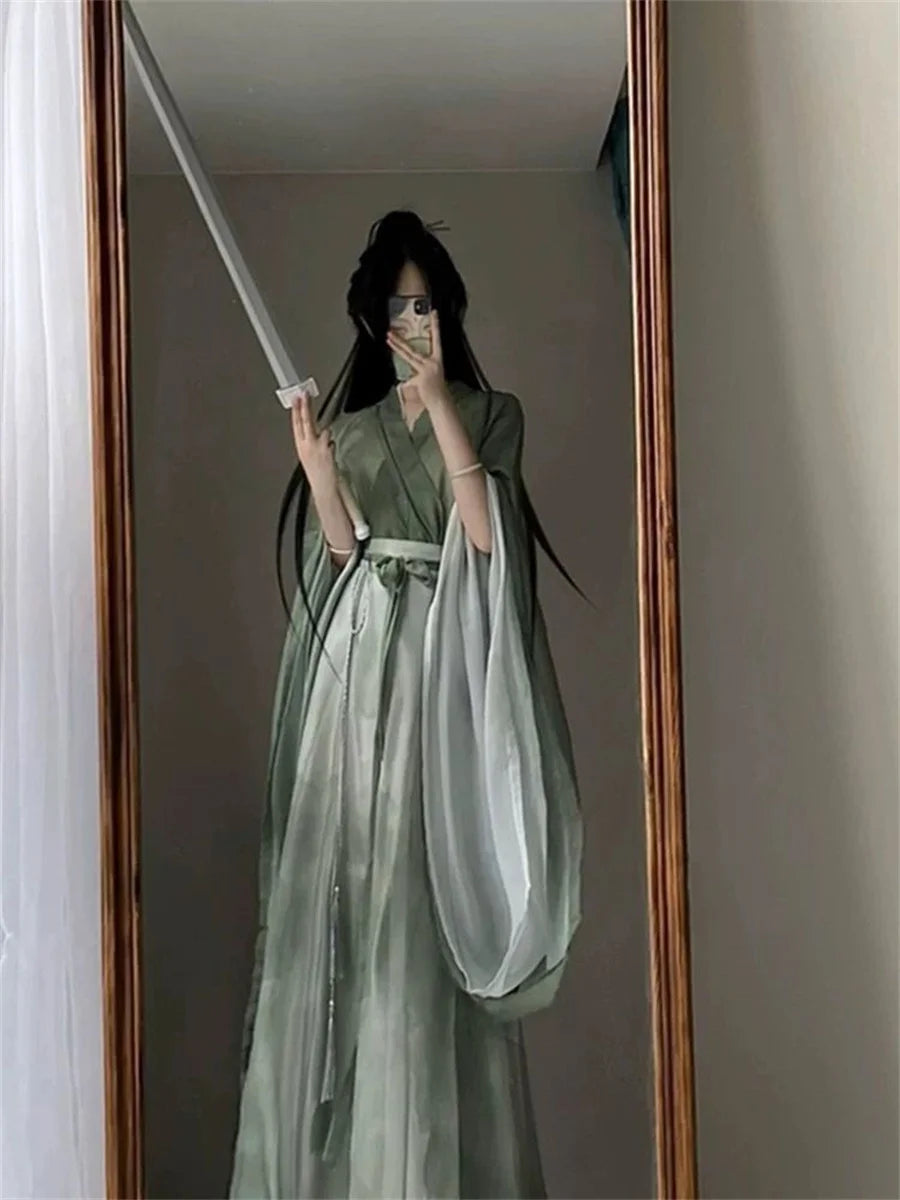 Cosplay Costume Ancient Chinese Traditional Women Purple Hanfu Dress Dance Dress Summer Hanfu Wei Jin Dynasty Princess