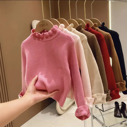 0-7Y Autumn New Baby Boys Girls Clothes Baby Sweater Toddler Knit Sweater Newborn Knitwear Long Sleeve Cotton Baby Pullover Tops