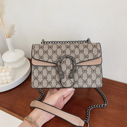Fashion Popular Women's Bag Trend Brand Retro Chain Shoulder Bag High Quality Ladies Crossbody Bag Designer Luxury Handbag
