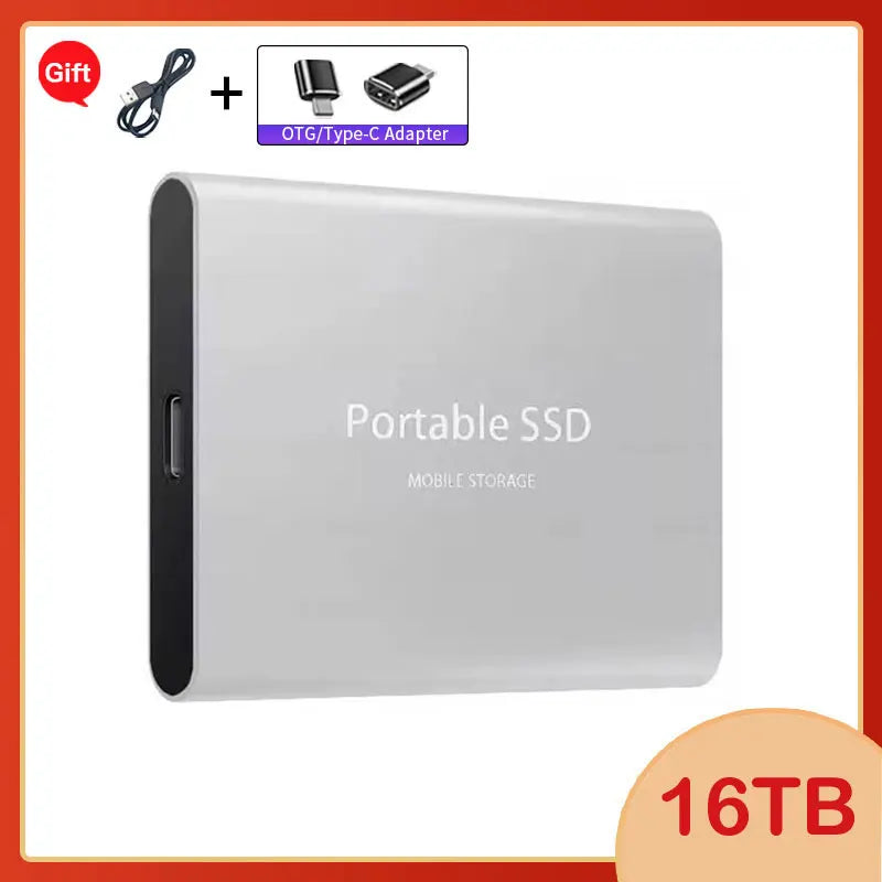 Lenovo 1TB External Hard Disk 2TB High-Speed Hard Drive USB3.1 Type-C Solid State Drive Storage Disks for Laptops/Desktop/Mac