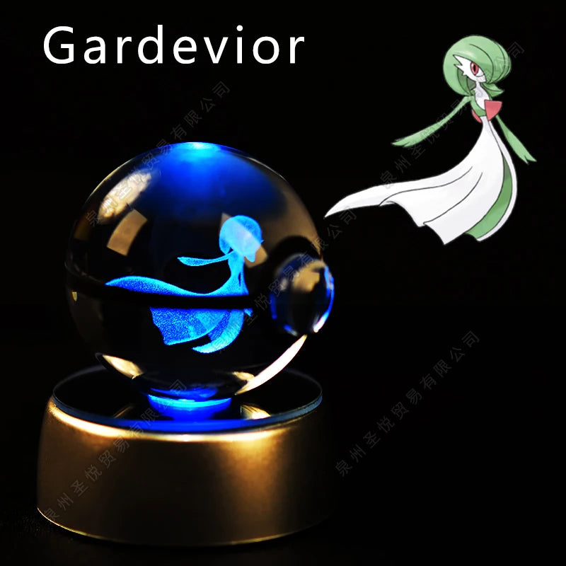 EtherealBe Pokemon 3D Crystal Ball Night Light