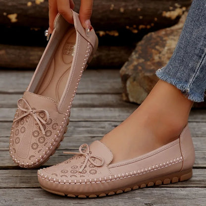 Women's Shoes 2025 New Slip on Women's Flats Casual Round Toe Flat Shoes Women Breathable Loafers Shallow Comfort Shoes Ladies