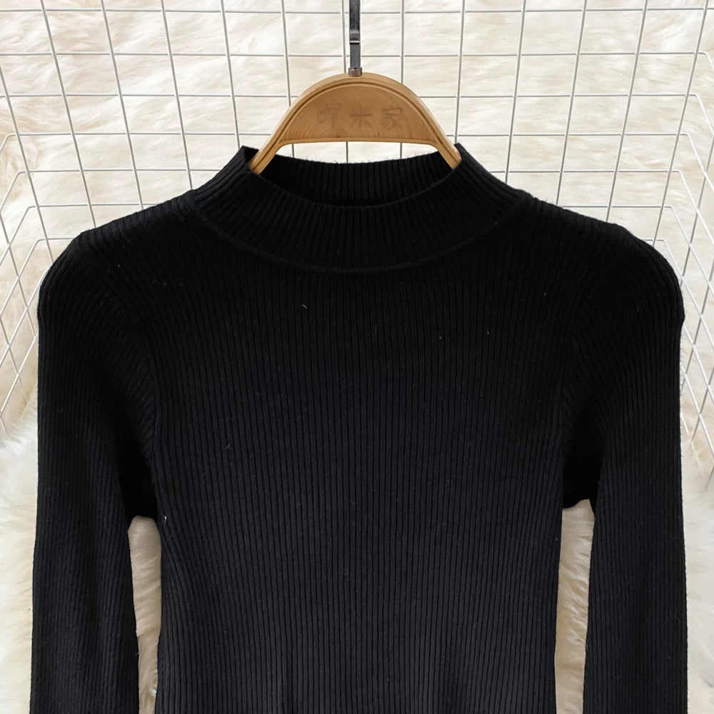 High Quality Fall Winter Women Sweater Overalls Dress Sets Casual Knitted Tops +Plaid Woolen Dress 2 Piece Sets Outfits Female