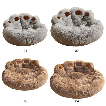 Luxury Dog Bed Paw Shape Plush Dog Mat Beds for Small Medium Large Dogs Kitten Supplies Pet Dog Calming Bed Washable Cushion