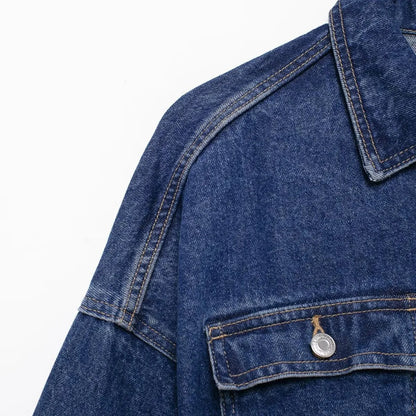 Denim Hoodie Jacket Woman'S Jean Button Up Long Sleeves Washed Casual Denim Casual Jackets For Women 2024 Autumn Versatile