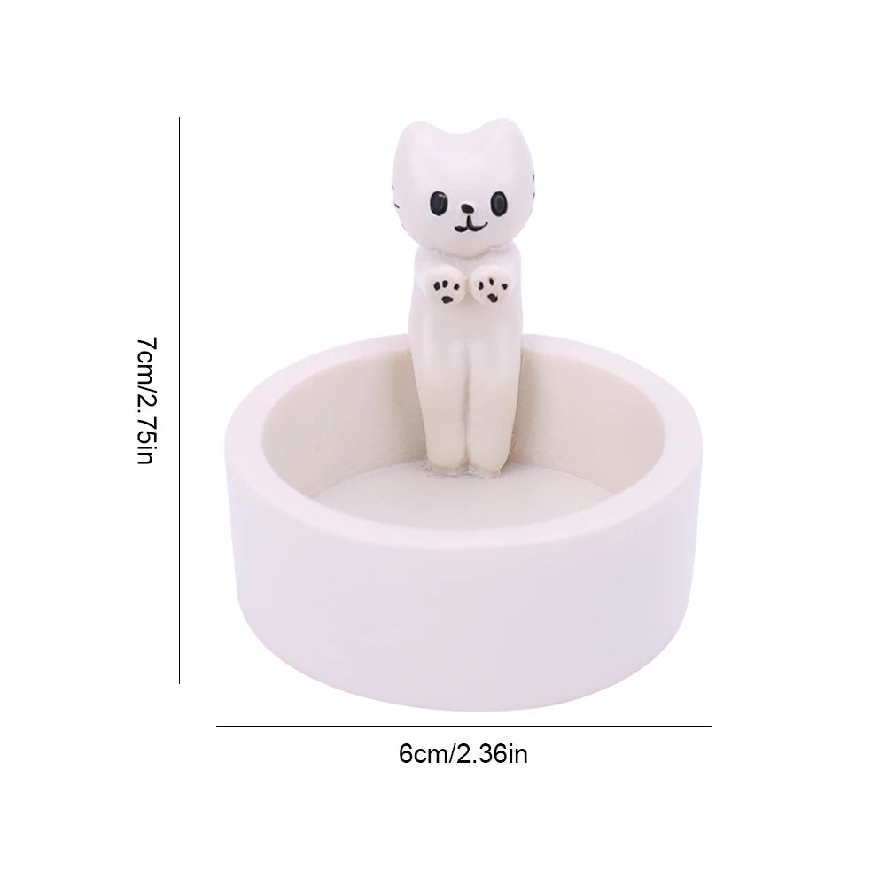 EtherealBe Cute Cat Tealight Holder for Home Decor