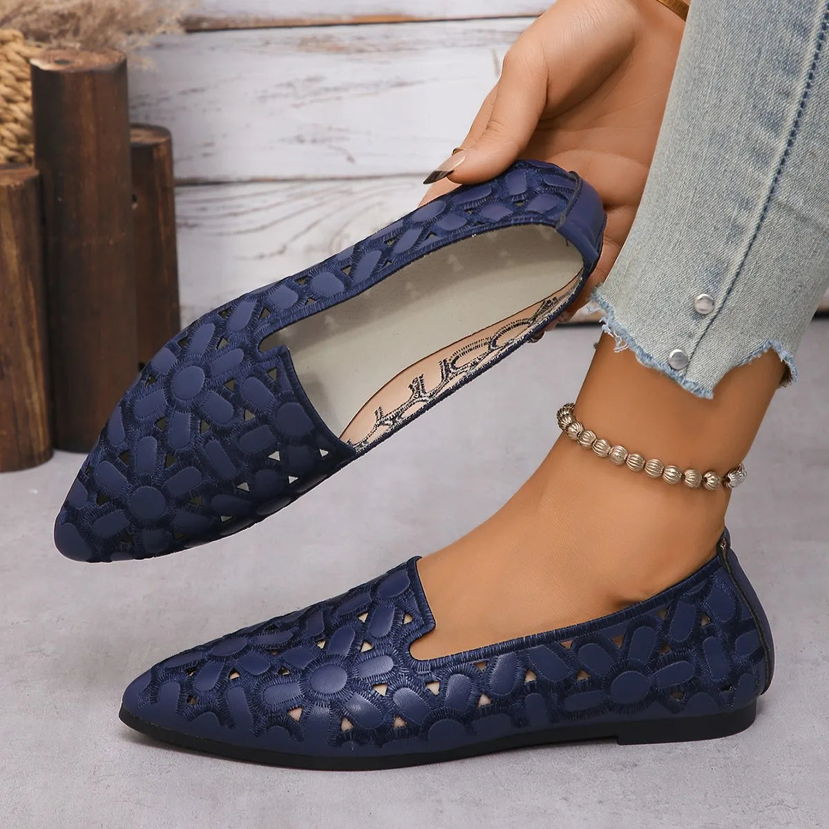 EtherealBe Women's Embroidered Loafers for Chic Style
