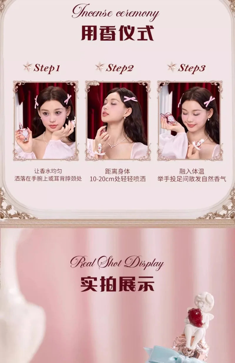 Flowerknows Eau de Parfum The Strawberry Cupid Perfume 1.7 oz / 50ml Lasting Women's Floral Gourmand Perfume for Women for Gifts