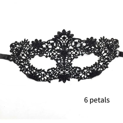 EtherealBe Women's Black Lace Masquerade Mask