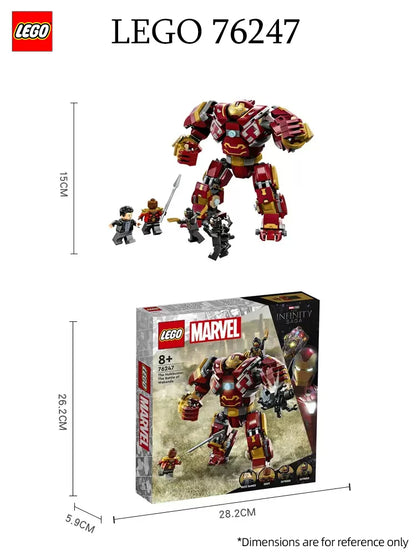 LEGO76247 Marvel The Hulkbuster: The Battle of Wakanda, Action Figure, Buildable Toy with Hulk Bruce Banner Minifigure, Avengers