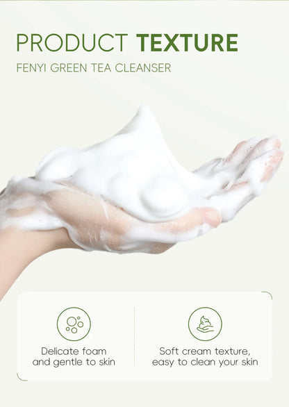 Green Tea Facial Cleanser 50g Skin Deep Cleansing Moisturizing Blackhead Removal Skincare Face Wash Foam Face Cleanser Skin Care