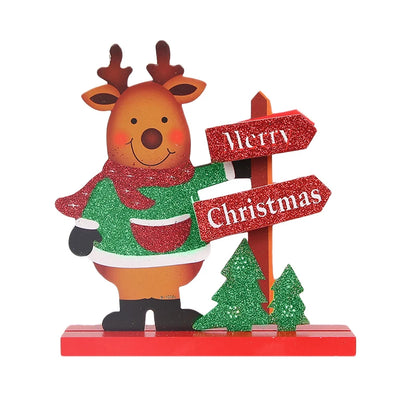 Christmas Tree Children's Handmade DIY Stereo Wooden Christmas Tree Scene Layout Christmas Decorations Ornaments Hot