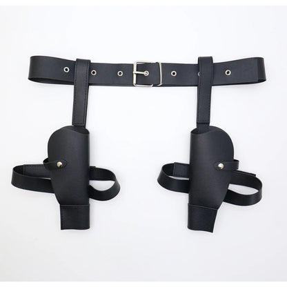 Ancient Tombs Game women Lara Gun Holster Western Denim Belt Cosplay Role-Playing guns holder band belts costumes