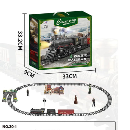Remote Control Track Train Simulation  Electric Toy Trains Set Christmas Gift     Toys for Age 3 4 5 6 + Kids