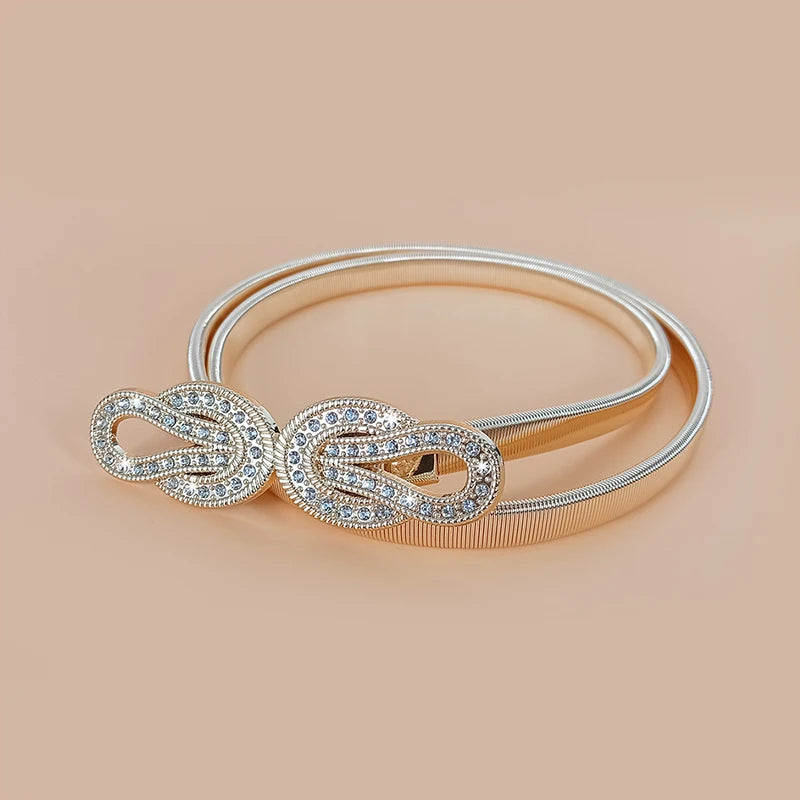 Fashion Gold Chain Belt Female Waist Adjustable Desinger Belts For Women High Quality Luxury Brand Punk Metal Dress Waistband