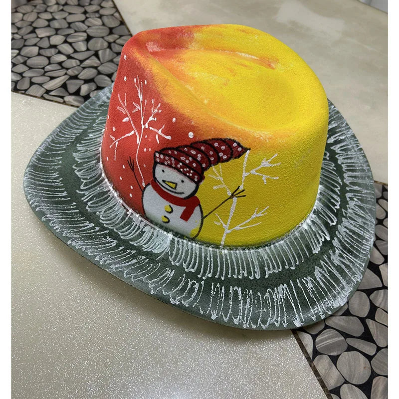EtherealBe Halloween Cowboy Hat for Adults - Spooky Style