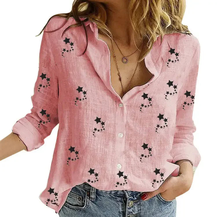 Vintage Cotton Linen Blouse Shirt Top Blusa Feminina Roupas Long Sleeve Female Casual Quality Spring Autumn Shirt Women Tops