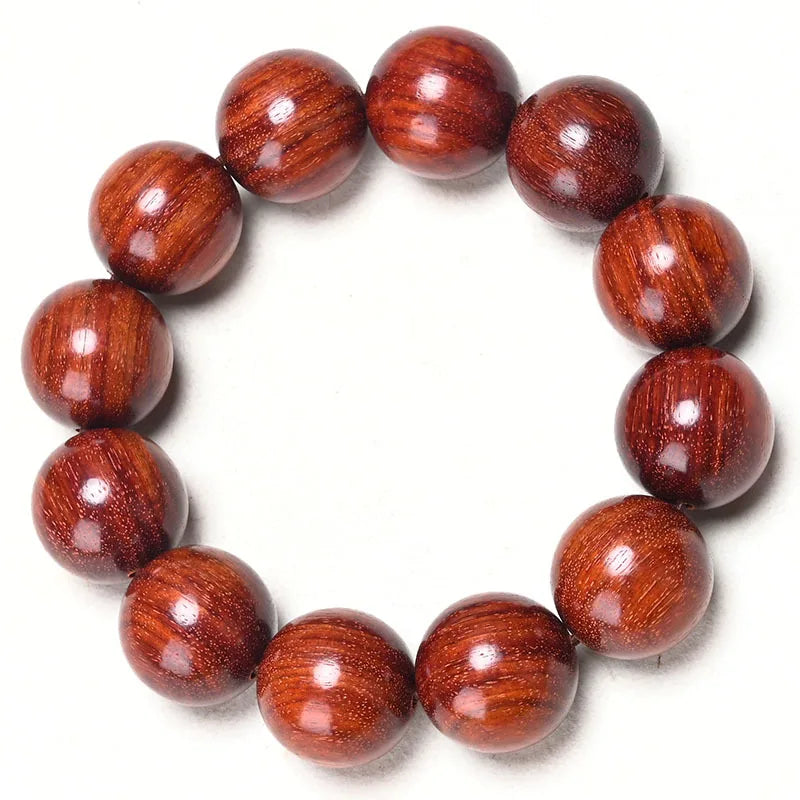 African Lobular Red Sandalwood Beads Zambia Red Sandalwood Hand String 8mm 108 Rosary Beads Men's and Women's Bracelet Wholesale