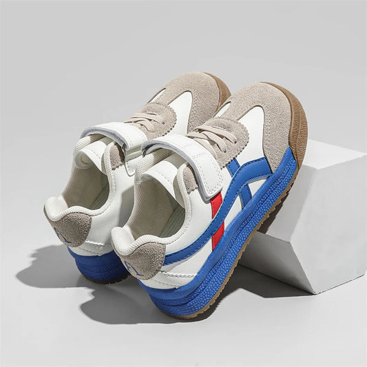 Children's Casual Sneakers Blue Low-top Soft Bottom Boys Girls Board Shoes Four Seasons Models Purple Non-slip Kids Casual Shoes