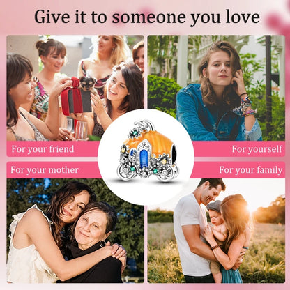 Halloween Christmas 925 Silver Charms Fit Original Bracelet For Women Jewelry Snow Christmas Tree Santa Claus